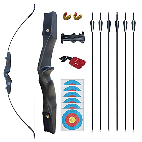 D&Q Hunting Bow and Arrow Set Archery Set Takedown Recurve Bow Right ...