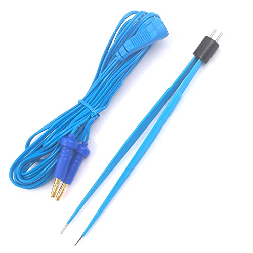 AAProTools Bipolar Forceps 7.5" Blue w/Cables
