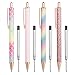 Ubabe Ballpoint Pens, 4 PCS Retractable Pen Black Ink Medium Point (1.0mm) Click Ball Pens Rose Gold Office Supplies for Men, Women, Students, Business