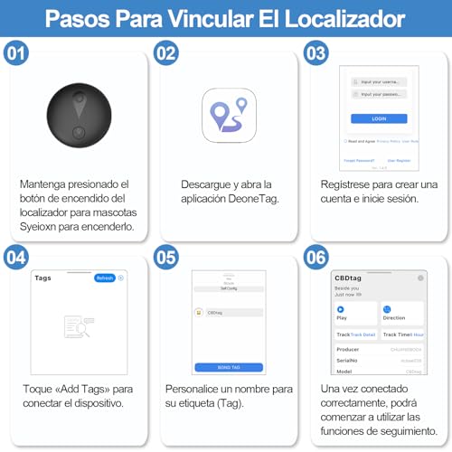 Collar GPS Gatos 2 en 1,Localizador GPS Perros con Seguimiento en Tiempo Real y Funciones Antipérdida,Sin Suscripción,iOS/Android,Collar Ajustable con Cascabel,Apto para Perros Pequeños y Gatos-Negro