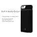 Ula Slim Charger Case for iPhone 6 Charging Case Soft Silicon Portable Phone Battery Case for iPhone 6 Power Cases Juice Bank Cover Black 4500mAh, Suits for iPhone 6 / 6s / 7