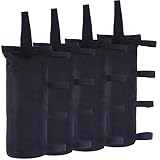ABCCANOPY 112 LBS Outdoor Pop Up Canopy Tent Gazebo Weight Sand Bag Anchor Kit-4 Pack (Black)