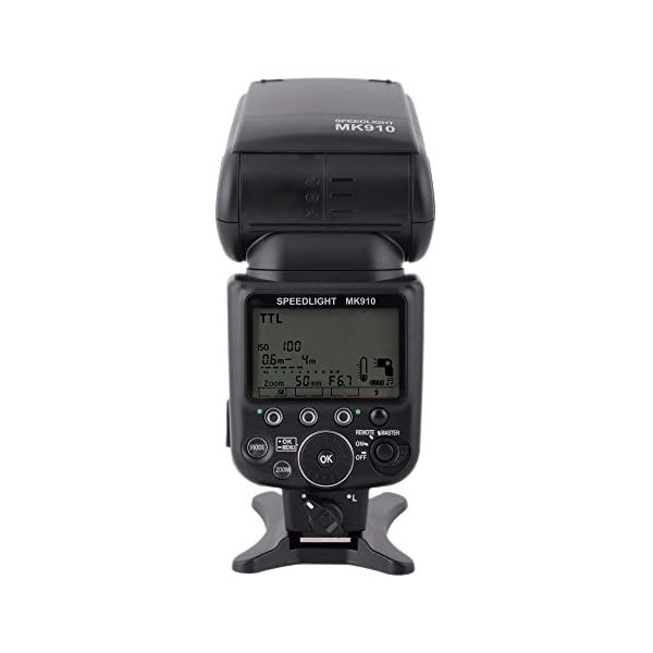 Meike TTL Flash MK 910 Nikon, Schwarz – Bild 6