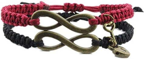 fashion quake Couple Leather Bracelets His and Hers Lover Bracelet Boyfriend and Girlfriend Jewelry