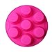 SHareling 7 Cavity Silicone Mold Muffin Pudding Mould Bakeware Round Cup Cake Pan Baking Tray (Random Color)
