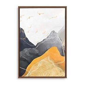 Framed Canvas Home Artwork Decoration Abstract Artwork Canvas Wall Art for Living Room, Bedroom - 16x24 inches