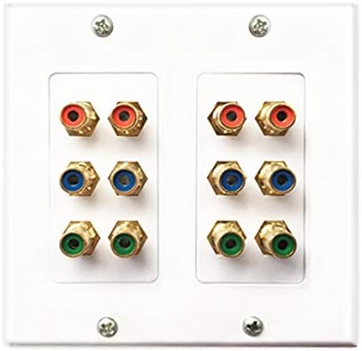 12 Rcaメス 壁コンセントオーディオ 115 115mm Abs プレート Rca 壁プレート オーディオ Myperfectlooks