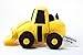 Constructive Eating large Fun Unique Front Loader Plush It is a soft, stuffed construction vehicle.