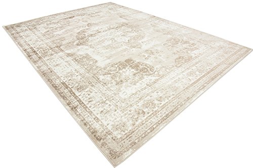Unique Loom Sofia Collection Beige 9 x 12 Area Rug (9' x 12')