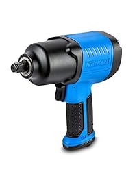 Neiko 30128A - Llave de impacto de aire compuesta, 1 2" de unidad cuadrada de compresor neumático alimentado por compresor