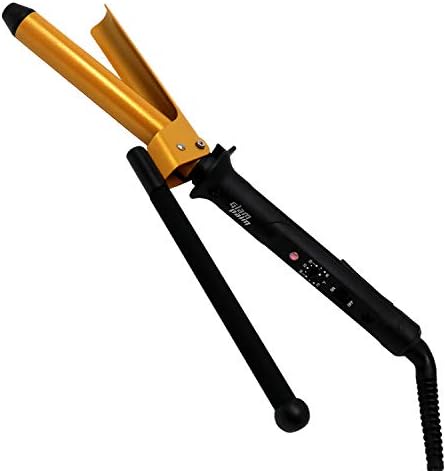 GlamPalm Curling Iron, 3/4" Professional Hair Styling with Coated Plates and Adjustable Temperature for Smooth, Silky, and Healthy Hairstyle. Heats Up Instantly.