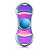 Top Notch Fidget Hand Spinner Stress Reducer Ultra Durable High Speed Ceramic Bearing Fidget Finger Toy for ADD ADHD Anxiety Autism Stress Relief (Rainbow, 2-Side Leaf)