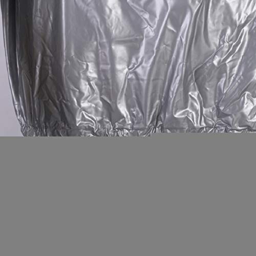 Men's Sauna Suit Exercise Gym Sweat Suit Fitness Weight Loss Anti-Rip Training Thermal Sweat Suit by Lowprofile Silver
