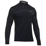 Under Armour Men's Armour Fleece Lightweight ¼ Zip,Black /Graphite, XXX-Large