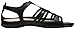 Skechers Cali Women's Silver Dollar Huarache Sandal, Black, 9 M US