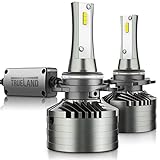 9005 LED Headlight Bulbs A4 Series Conversion Kit 9005 High/DRL Beam HB3 10000LM Brighter 6000K HB3 LED Headlamp Bulb Anti-Flickering Canbus Decoder Top CSP IP67 Silent Fans