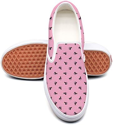 Lalige Horse With Yellow Hat Womens Cute Canvas Slip-on Travel Shoes
