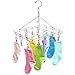 MyGift Stainless Steel 20 Clips Laundry Hanging Rack for Drying Clothes/Towels/Socks/Delicate Garments