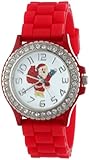 Geneva Women's 5573_xmasredsanta Holiday Boyfriend White Dial with Santa and Crystals Watch