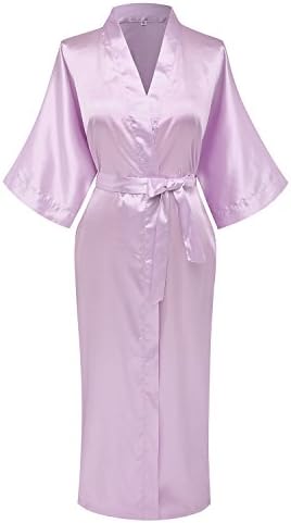 goodmansam Women's Simplicity Style Nightwear Elegant Kimono Robes, Long