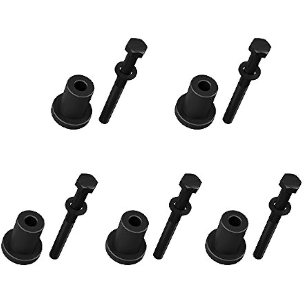 15/16in Matte Sliding Door Hardware Black Spacer Replacement Barn For