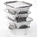 Tiger Chef Aluminum Pans with Lids - Foil Pans - Disposable to Go Containers for Take Out, Storing and Freezing - Oblong 1 LB 5.56