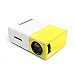 KINGEAR PDK007 Home Entertainment Projector Mini Projector Portable LED Projector Home Cinema Theater with Laptop PC Support USB/SD/AV/HDMI Input Pocket Projector for Video Movie Game