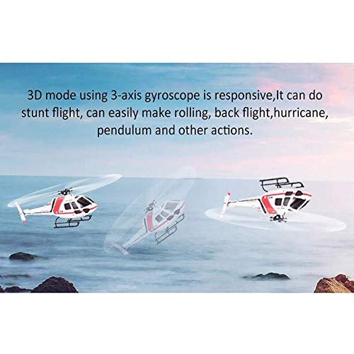 WZRY RC-Hubschrauber, 6-Kanal-Gyro-Balance-System und Schutzsystem, mit bürstenlosem 3D-6G-System-Motorhubschrauber, für… – Bild 4