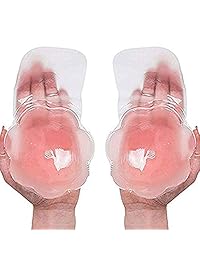 Breast Lift Tape Bra, Advanced Strapless Nippleless Cover Silicone Breast Petal Pink