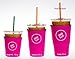 Sok It Java Sok Iced Coffee & Cold Soda Insulated Neoprene Cup Sleeve (Bright Pink, Large: 30-32oz)