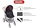 Stroller Mesh Shade Stroller Net Cover Baby Car Seat Carrier Shade-Ventilated and See Through Mesh