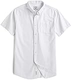 MOCOTONO Men's Short Sleeve Oxford Button Down Casual Shirt