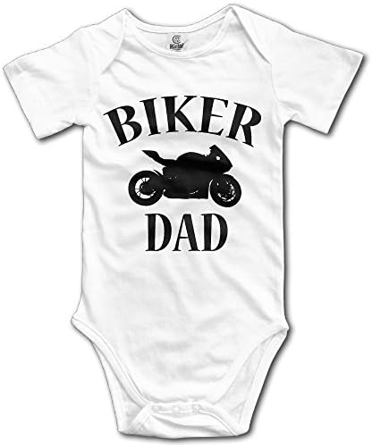 Cutee Biker Dad Motorcycles Babysuit Infant Jumpsuit Cartoon Baby Girls Boys Romper Bodysuits