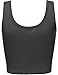 FPT Womens Basic Crop Tank Top CHARCOAL LARGE