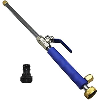 BlueDot Trading High Pressure Washer Wand ~ Garden Hose End or with Powered Washer Systems Using Included Adapter