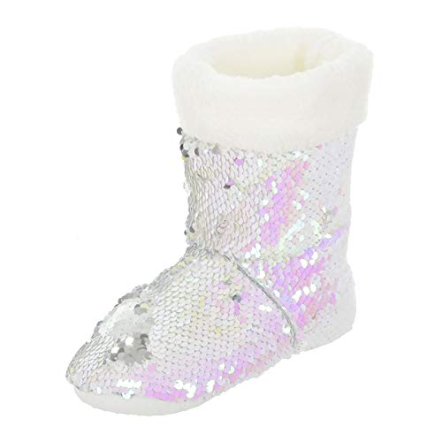 Girls Slipper Boots Sparkling Colour 