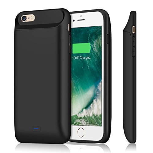 iPhone 7 Battery Case & iPhone 8 Battery Case,Upgraded iPosible 5000mAh External Charger Case Protective Juice Pack Portable Power Case for iPhone 8/7(4.7 inch)[24 Month Warranty]-Black