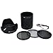 KIWIFOTOS SL1000K 72MM UV CPL Filter Kit + Lens Adapter + Hood + Cap Set For Fujifilm S8200 SL1000