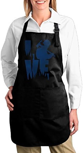 QaWDVF Versatile Work Apron For Men And Women LOVE Wildland Fire Fighter Multipurpose Canvas Aprons