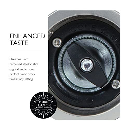 COLE & MASON Richmond Electric Salt And Pepper Grinder Set Stainless