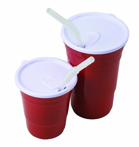Red Cup Living Straw for 18-Ounce Cup, Set of 4 - //coolthings.us