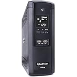 CyberPower BRG1350AVRLCD Intelligent LCD UPS System, 1350VA/810W, 12 Outlets, AVR, Mini-Tower, 5-Year Warranty