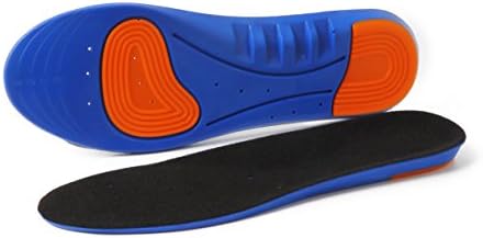 TISIKOU Athletic Sport Insole For Women and Men Cushion Shock Absorption Breathable Insoles Full Length Free Cut Insoles (5.5-8)