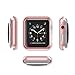Apple Watch Case 38mm Series 1/2/3, Thin PC Plated Plating Protective Bumper Case Cover for Apple Watch (Case 38mm Rose Gold)