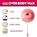 Waxing Kit for Women Men, Painless Wax Hair Removal Kit with 4 Bags Hard Wax Beans Bulk(3.5oz/bag)&20 Wax Applicator Sticks At Home Waxing Warmer Kit For Sensitive Skin