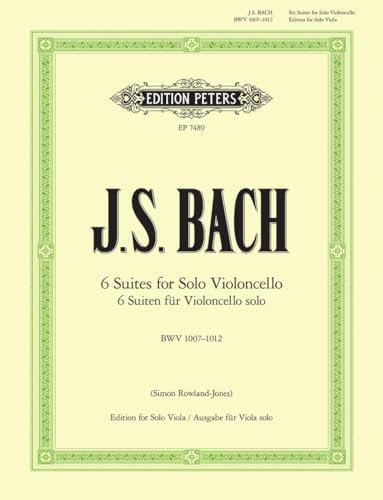 Amazon.com: Bach: 6 Cello Suites, BWV 1007-1012: 9790014072445