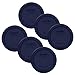 Pyrex 1 Cup Round Plastic Cover Lids, 6-Pack, Dark Blue - Original Genuine Pyrex - Made in the USA