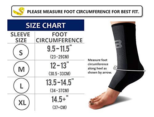 SB SOX Compression Ankle Brace (Pair) – Great Ankle Support That Stays ...