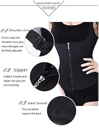 Chaleco corsé para dama con cierre y correas ajustables para pérdida de peso