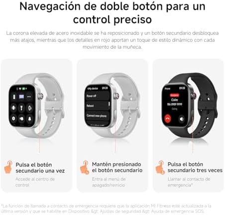 Redmi Watch 6 NFC, Relógio inteligente para mulheres e homens, ecrã AMOLED de 2,07'', monitorização cardíaca, sono e stress, 150+ modos desportivos, 24 dias de bateria, 5ATM, GPS, iOS & Android, cinzento — foto 6 de 8